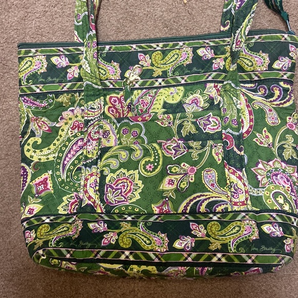 Vera Bradley Bags Vera Bradley Chelsea Green Large Tote Bag Lots Of